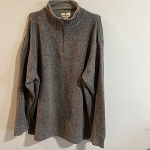 Woolrich 100% Wool 1/4 Zip Pullover Sweater Men's XXL